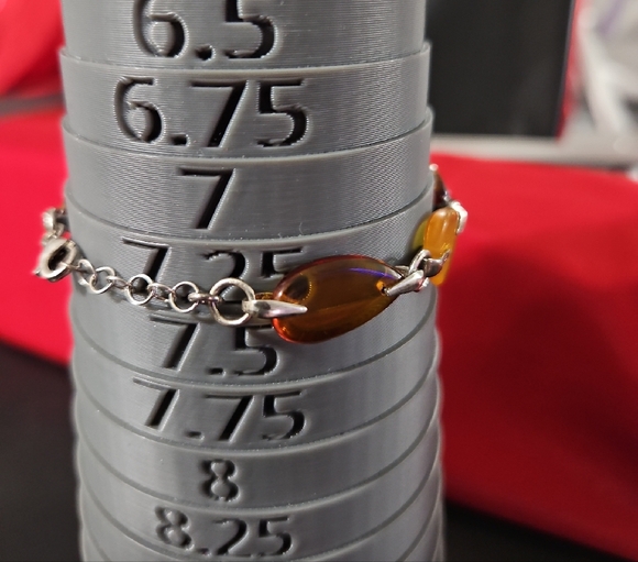 Amber and 925 Bracelet - Picture 8 of 11